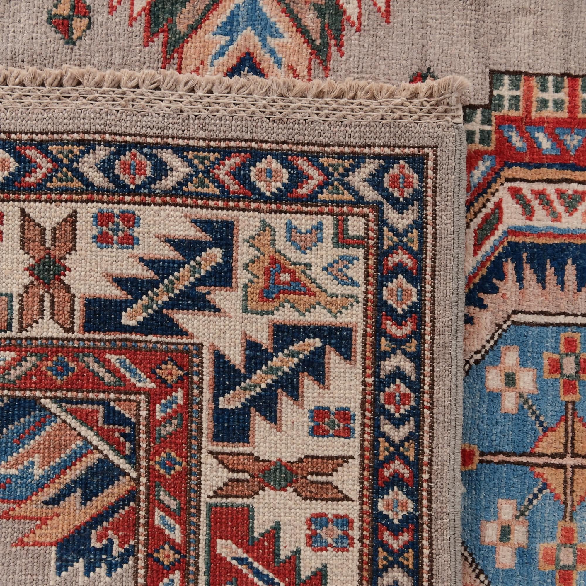 105cm x 160cm Hand Knotted Kazak Rug