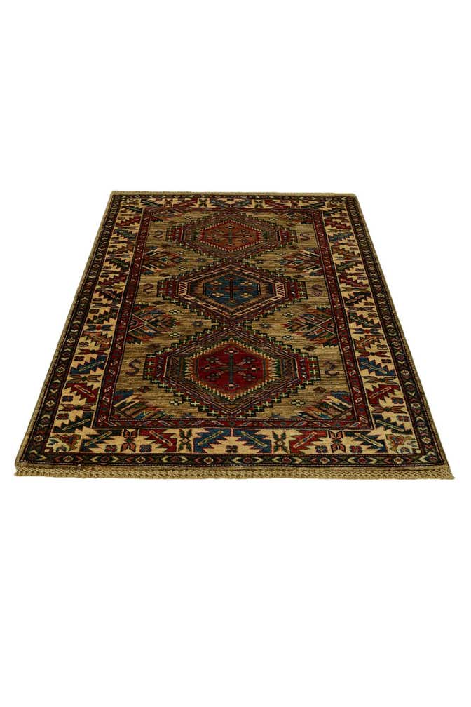 3' 5 x 5' 1 Hand Knotted Kazak Rug