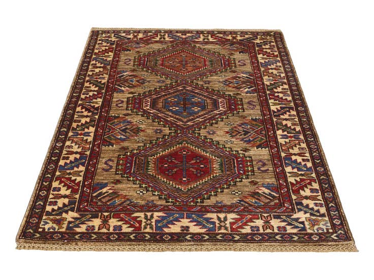 Detail image of 3' 5 x 5' 1 Hand Knotted Kazak Rug
