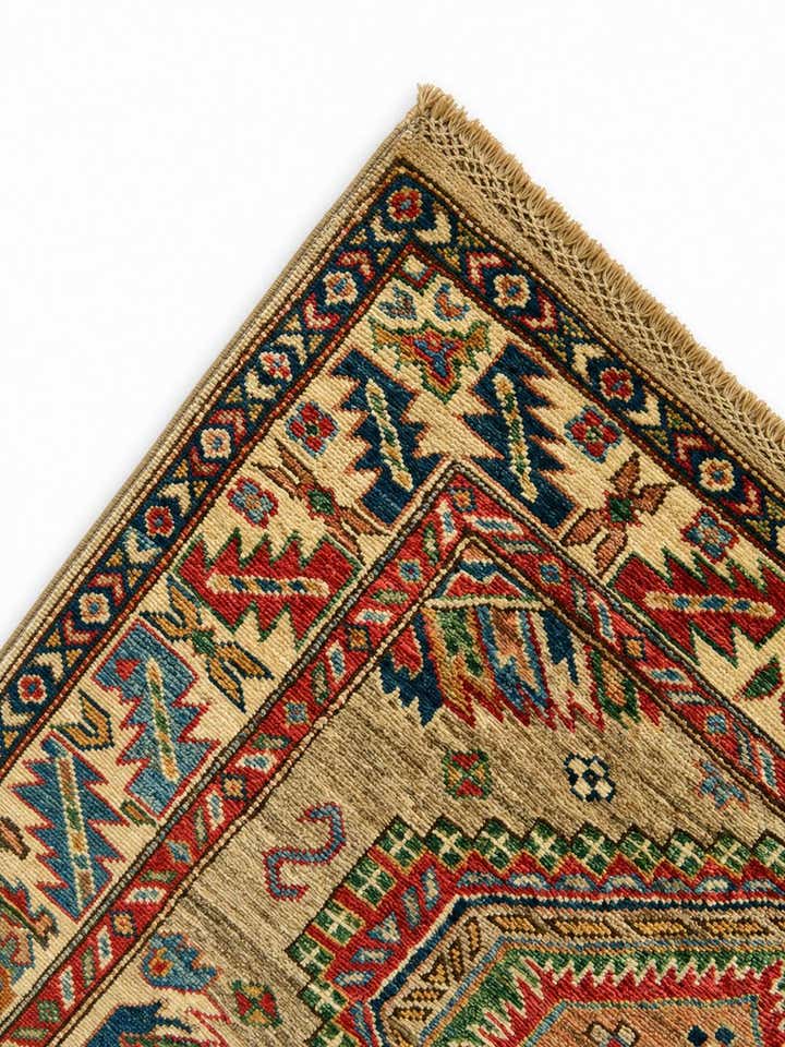 3' 5 x 5' 1 Hand Knotted Kazak Rug