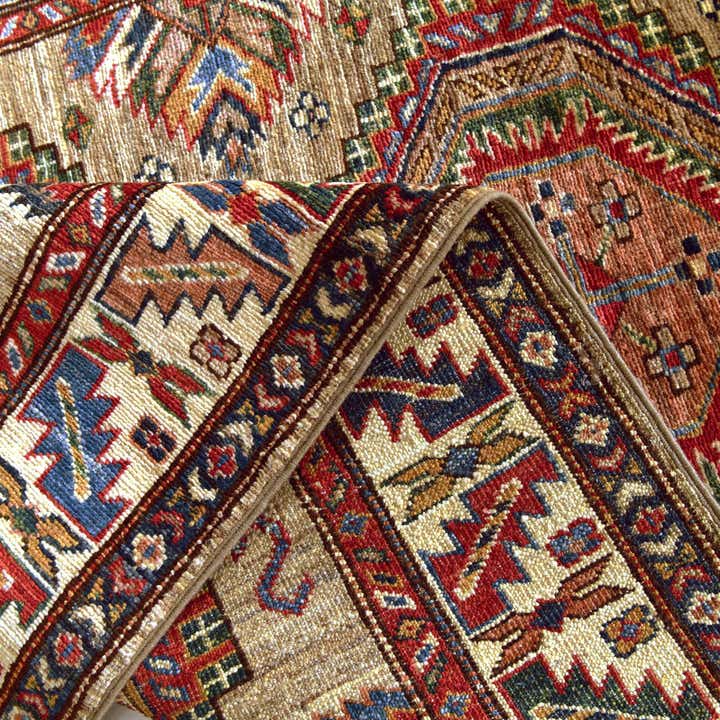 3' 5 x 5' 1 Hand Knotted Kazak Rug