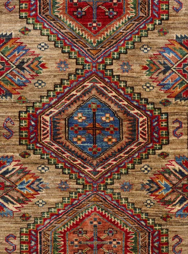 3' 5 x 5' 1 Hand Knotted Kazak Rug