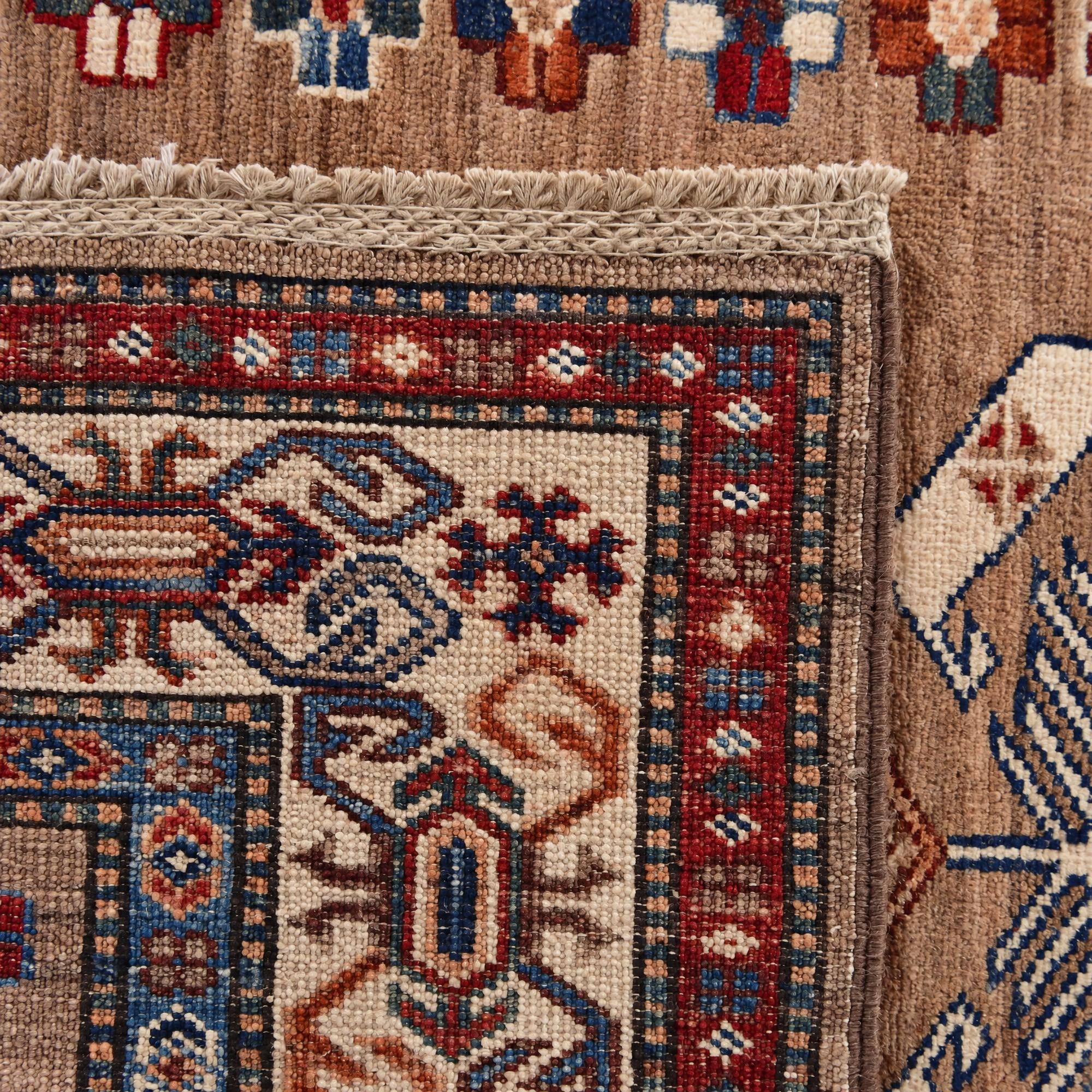 105cm x 155cm Hand Knotted Kazak Rug