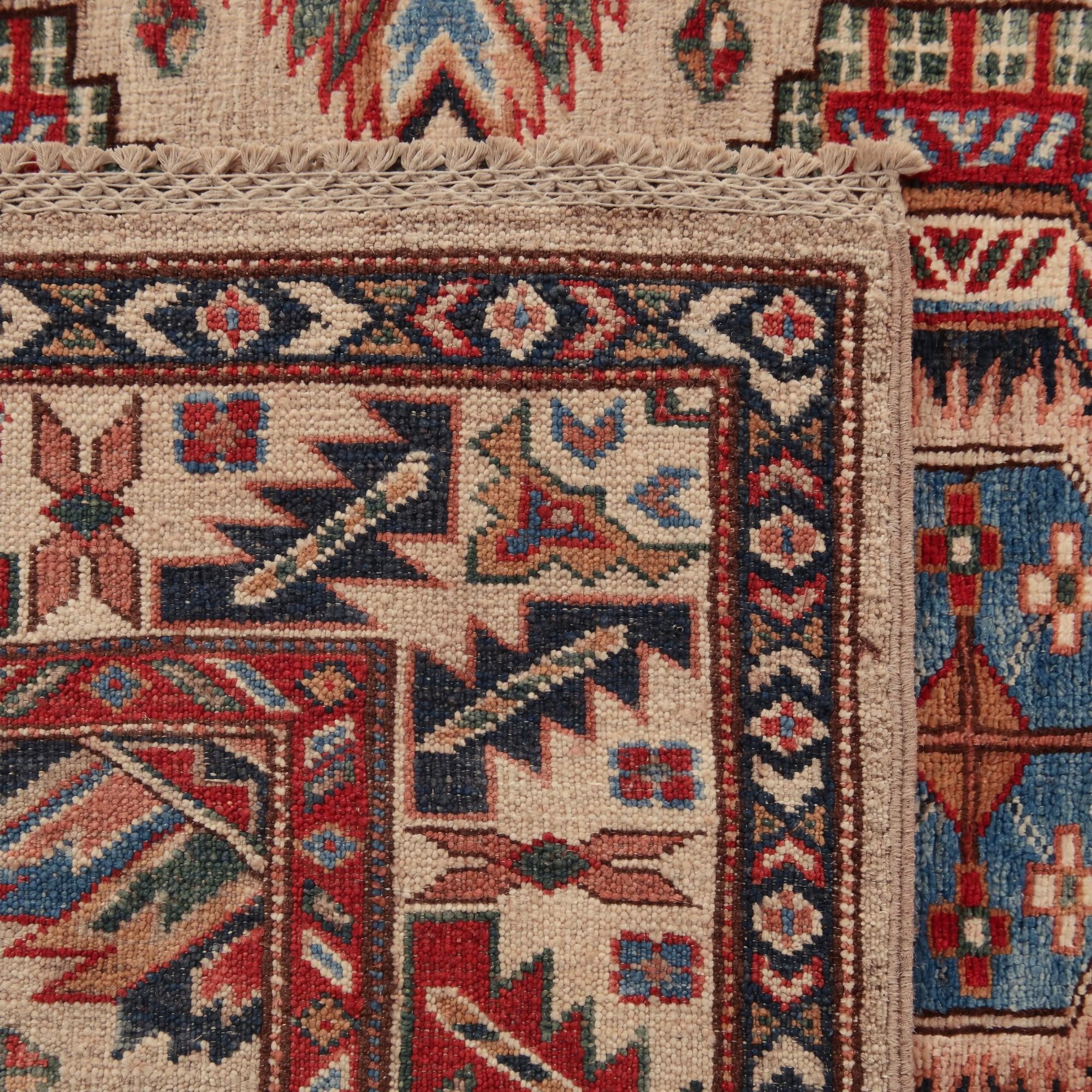 100cm x 150cm Hand Knotted Kazak Rug