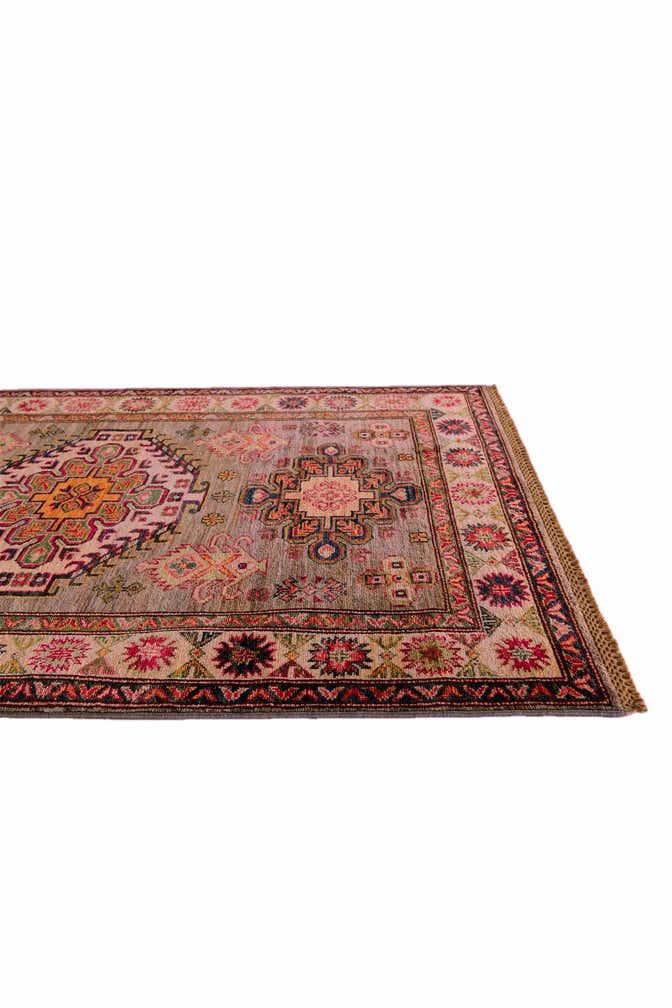 3' 8 x 4' 11 Hand Knotted Kazak Rug