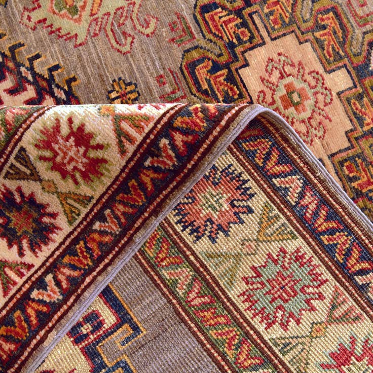 Detail image of 3' 8 x 4' 11 Hand Knotted Kazak Rug