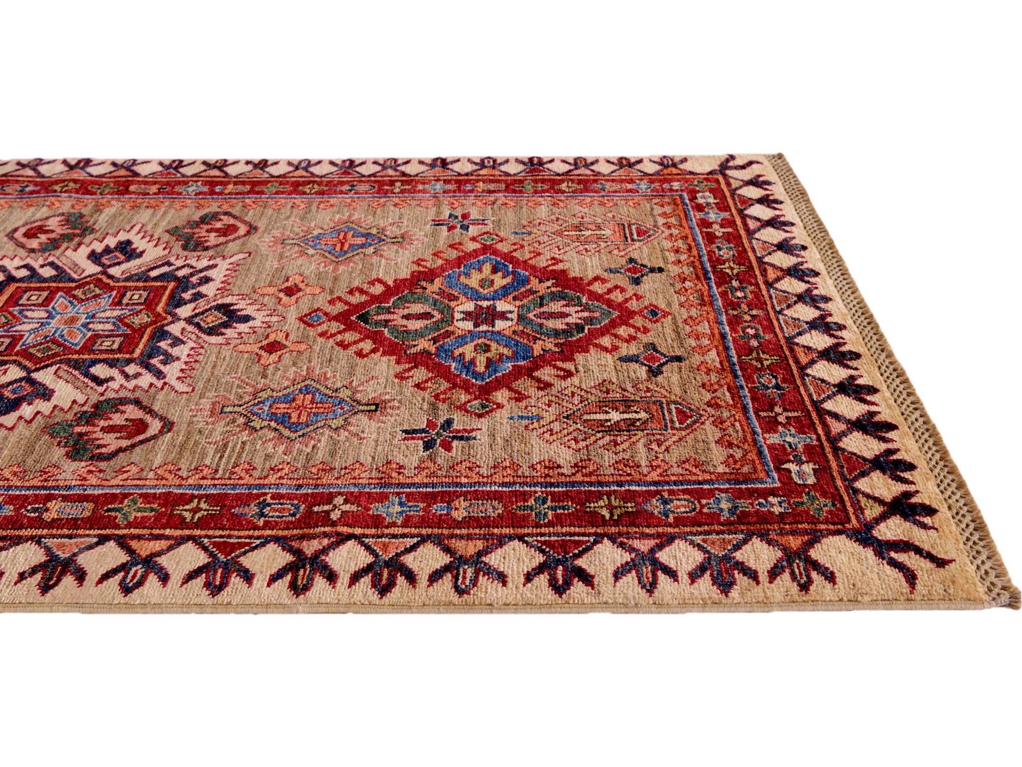 3' 3 x 5' 3 Hand Knotted Kazak Rug