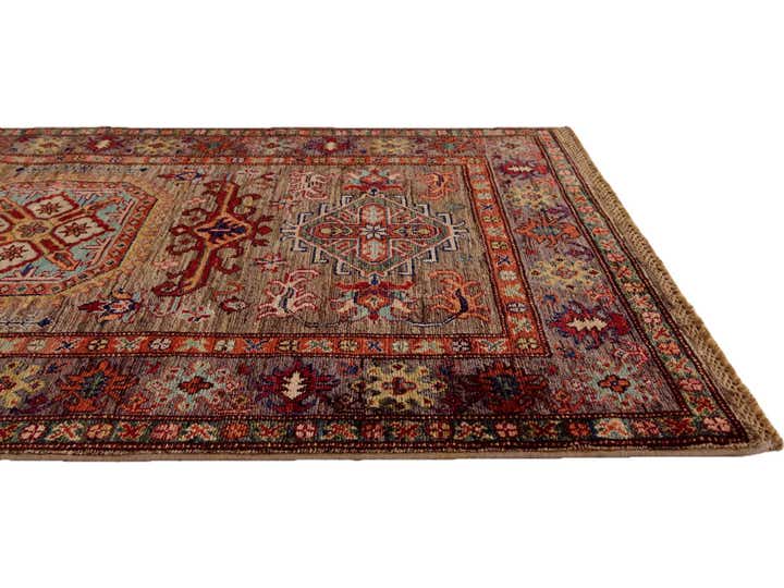 3' 4 x 5' 2 Hand Knotted Kazak Rug
