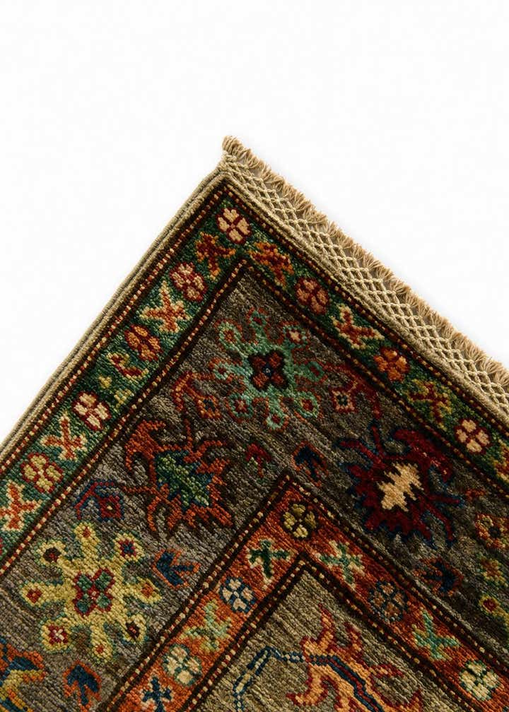 3' 4 x 5' 2 Hand Knotted Kazak Rug