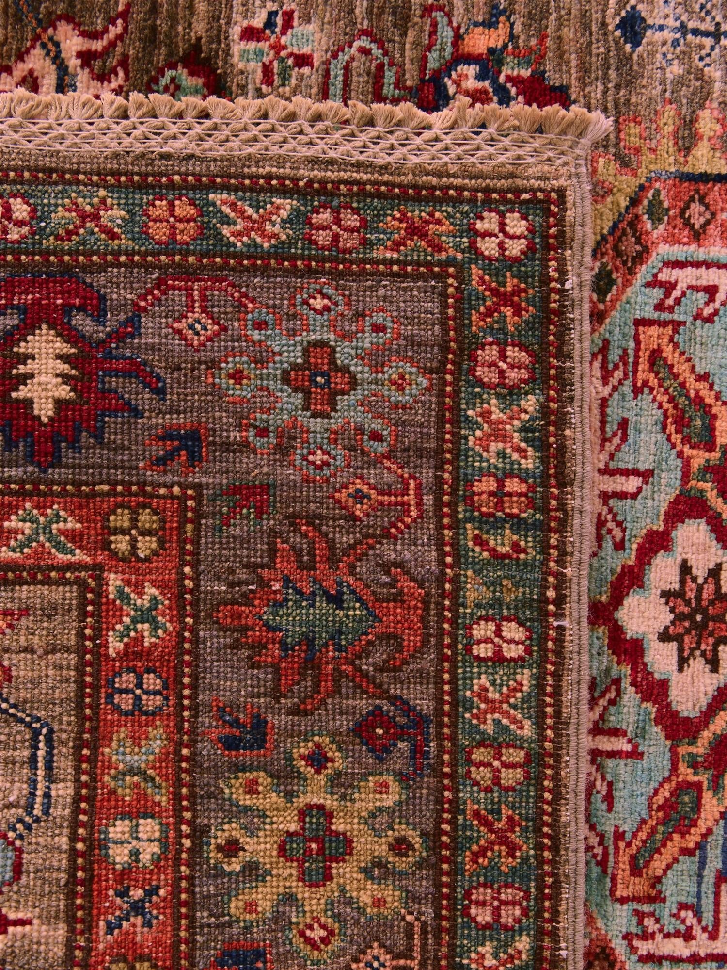 Detail image 12 of 12: 3' 4 x 5' 2 Hand Knotted Kazak Rug