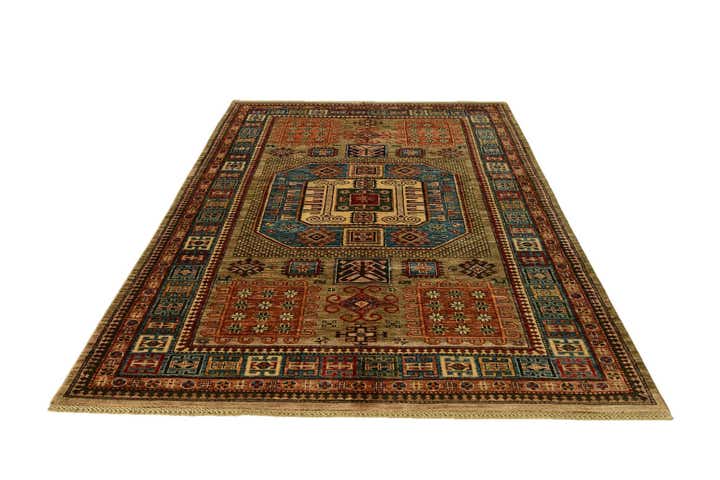 5' 6 x 8' 8 Hand Knotted Kazak Rug