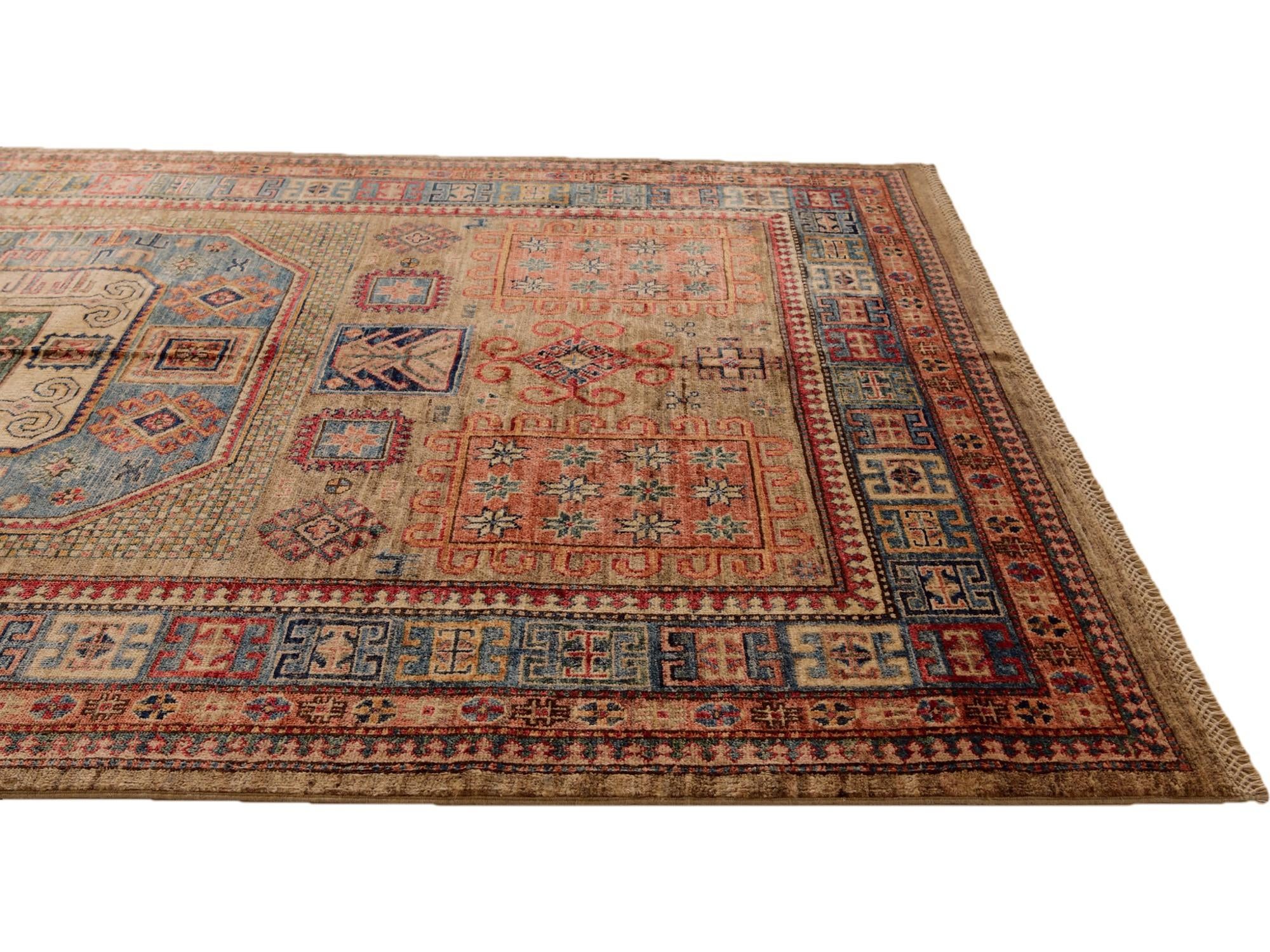 5' 6 x 8' 8 Hand Knotted Kazak Rug