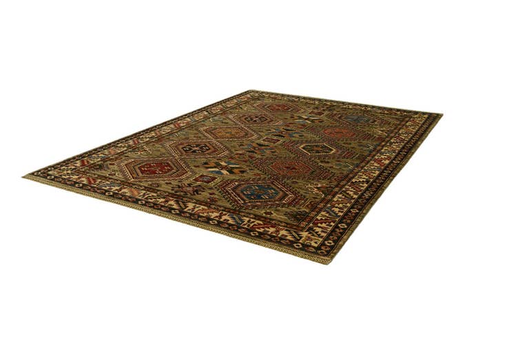Detail image of 5' 10 x 8' Hand Knotted Kazak Rug