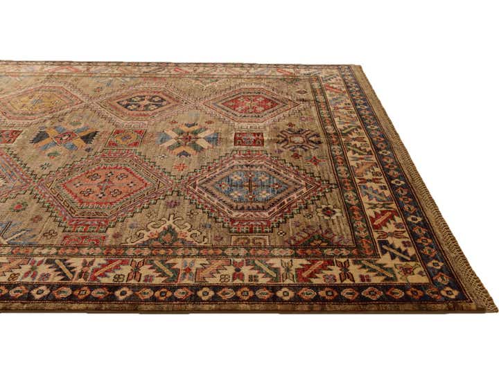 5' 10 x 8' Hand Knotted Kazak Rug