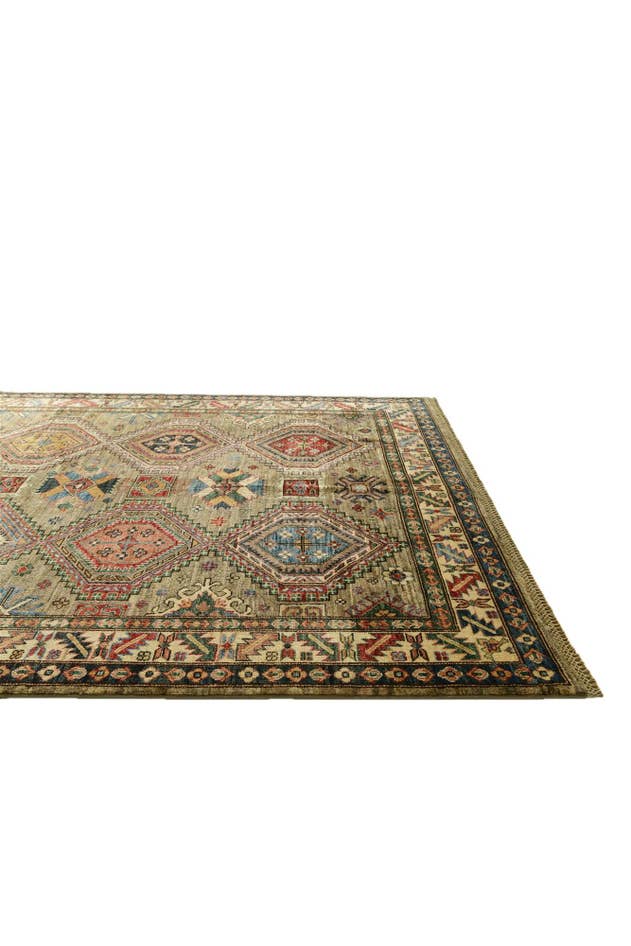 Detail image of 5' 10 x 8' Hand Knotted Kazak Rug