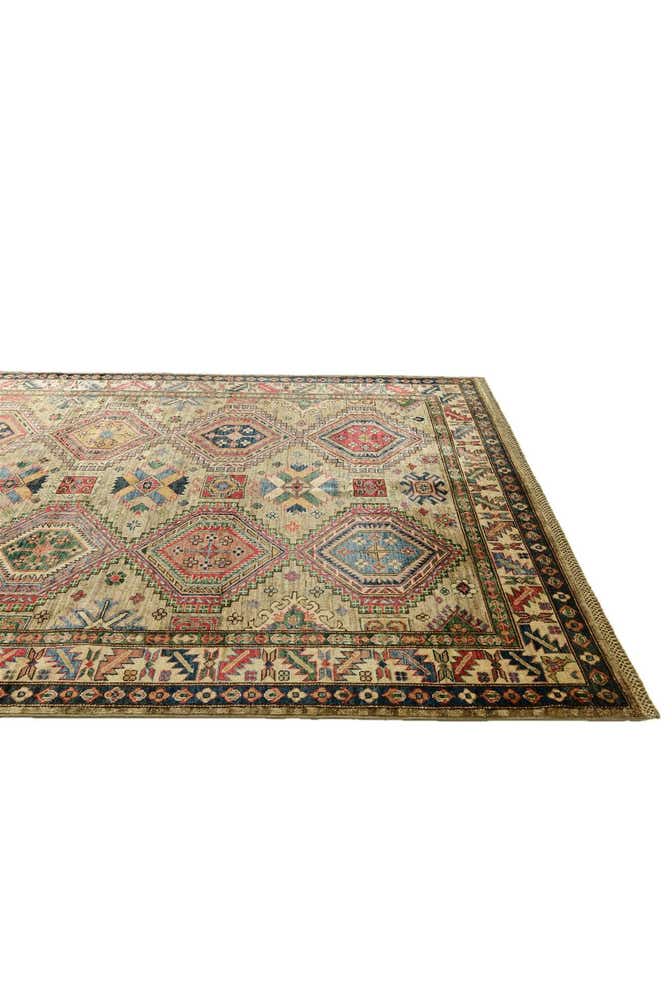 5' 10 x 7' 10 Hand Knotted Kazak Rug