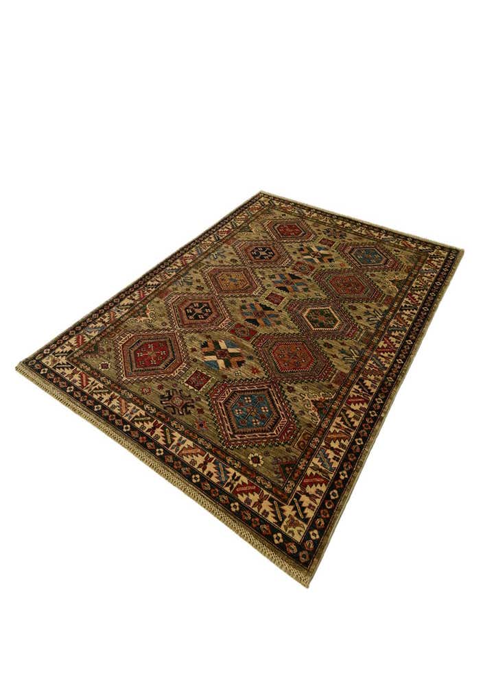 5' 10 x 7' 10 Hand Knotted Kazak Rug