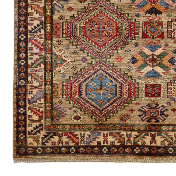 5' 10 x 7' 10 Hand Knotted Kazak Rug