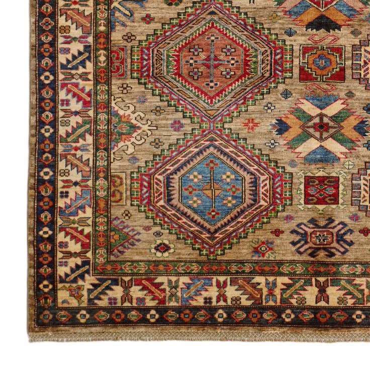 Detail image of 5' 10 x 7' 10 Hand Knotted Kazak Rug
