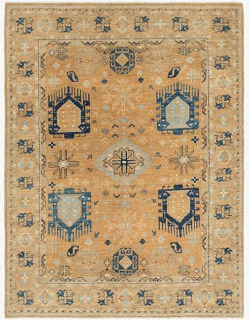 4' 10 x 6' 6 Hand Knotted Kazak Rug