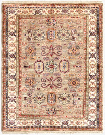4' 10 x 6' 1 Kazak Wool Rug