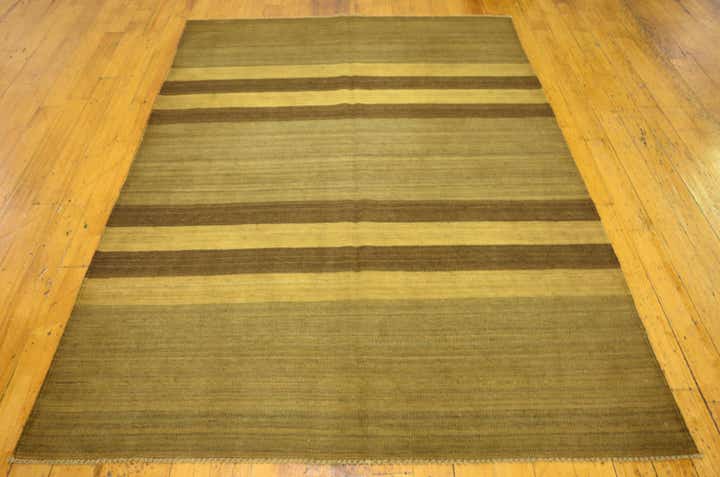 5' x 6' 11 Hand Woven Kilim Afghan Wool Rug