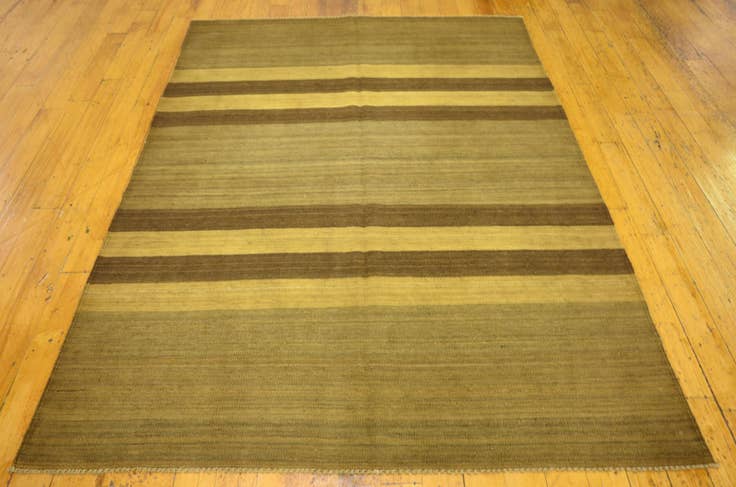 Detail image of 5' x 6' 11 Hand Woven Kilim Afghan Wool Rug