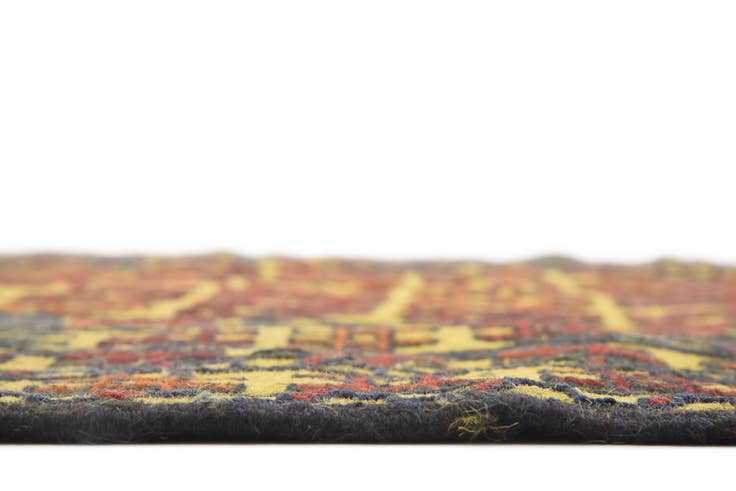 Detail image of 4' 2 x 6' 5 Hand Woven Kilim Afghan Wool Rug