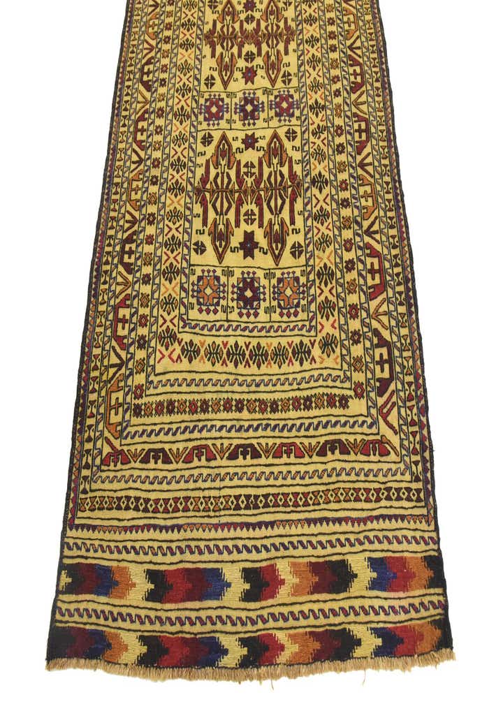 4' x 6' 3 Hand Woven Kilim Afghan Wool Rug