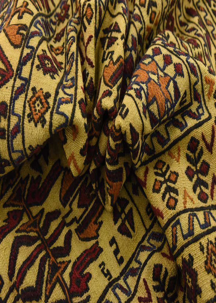 4' x 6' 3 Hand Woven Kilim Afghan Wool Rug