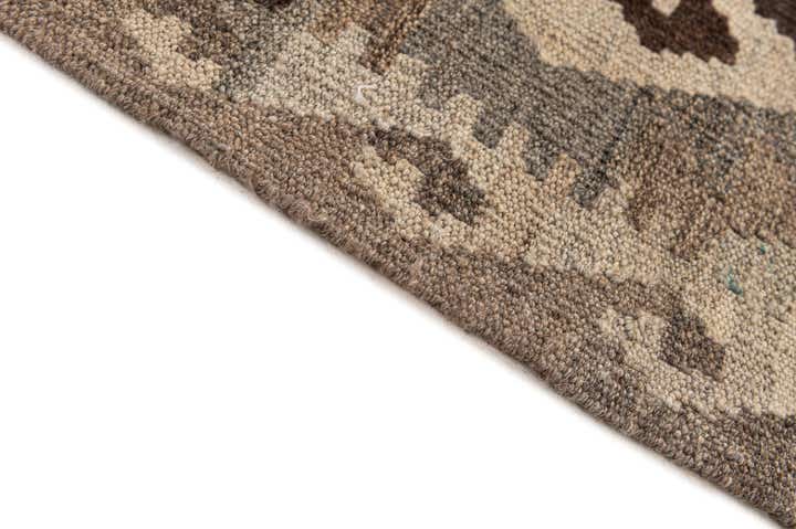 5' 2 x 6' 7 Hand Woven Kilim Maymana Wool Rug
