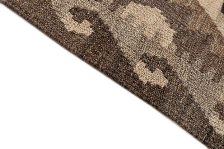 5' 1 x 6' 6 Hand Woven Kilim Maymana Wool Rug