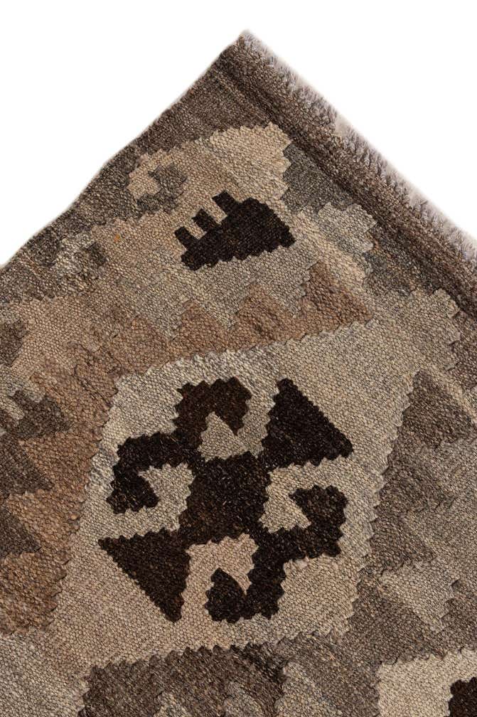 5' 1 x 6' 6 Hand Woven Kilim Maymana Wool Rug