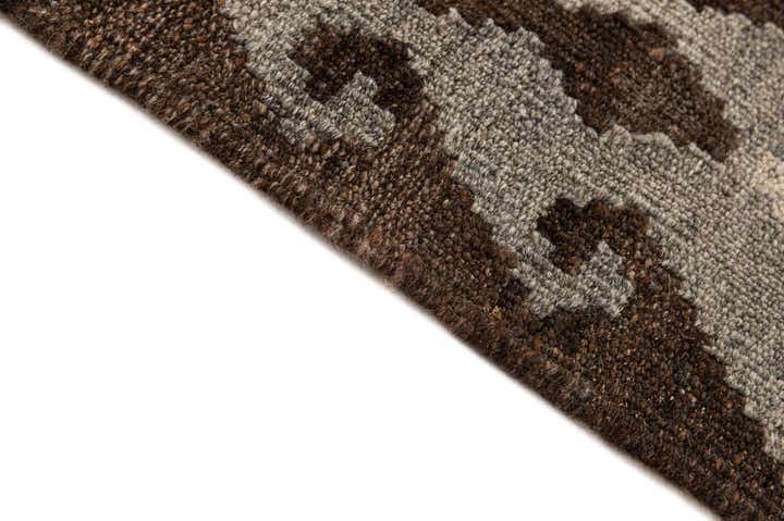 5' 1 x 6' 5 Hand Woven Kilim Maymana Wool Rug
