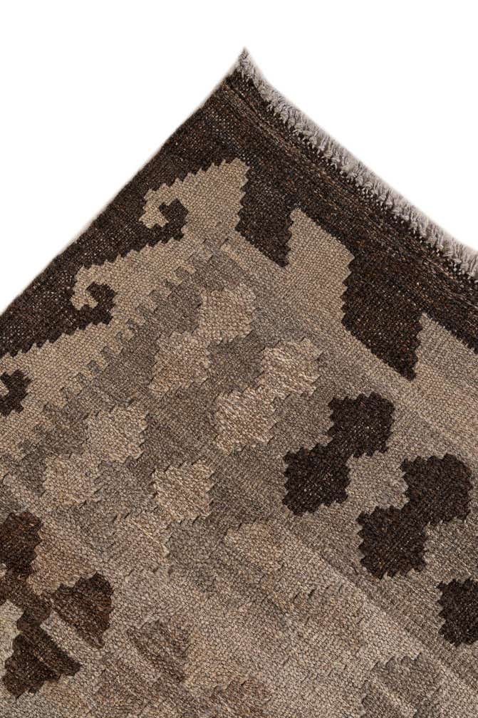 5' 1 x 6' 5 Hand Woven Kilim Maymana Wool Rug