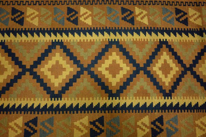 3' 3 x 6' 1 Hand Woven Kilim Maymana Wool Rug