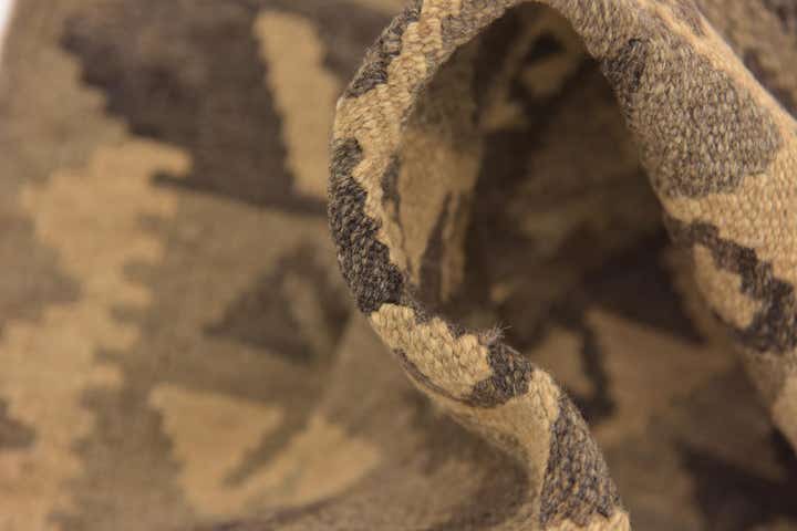 2' 7 x 4' 1 Hand Woven Kilim Maymana Wool Rug