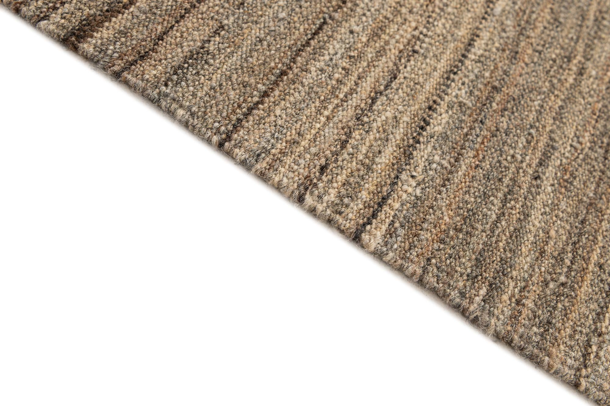 4' 3 x 6' Hand Woven Kilim Modern Wool Rug