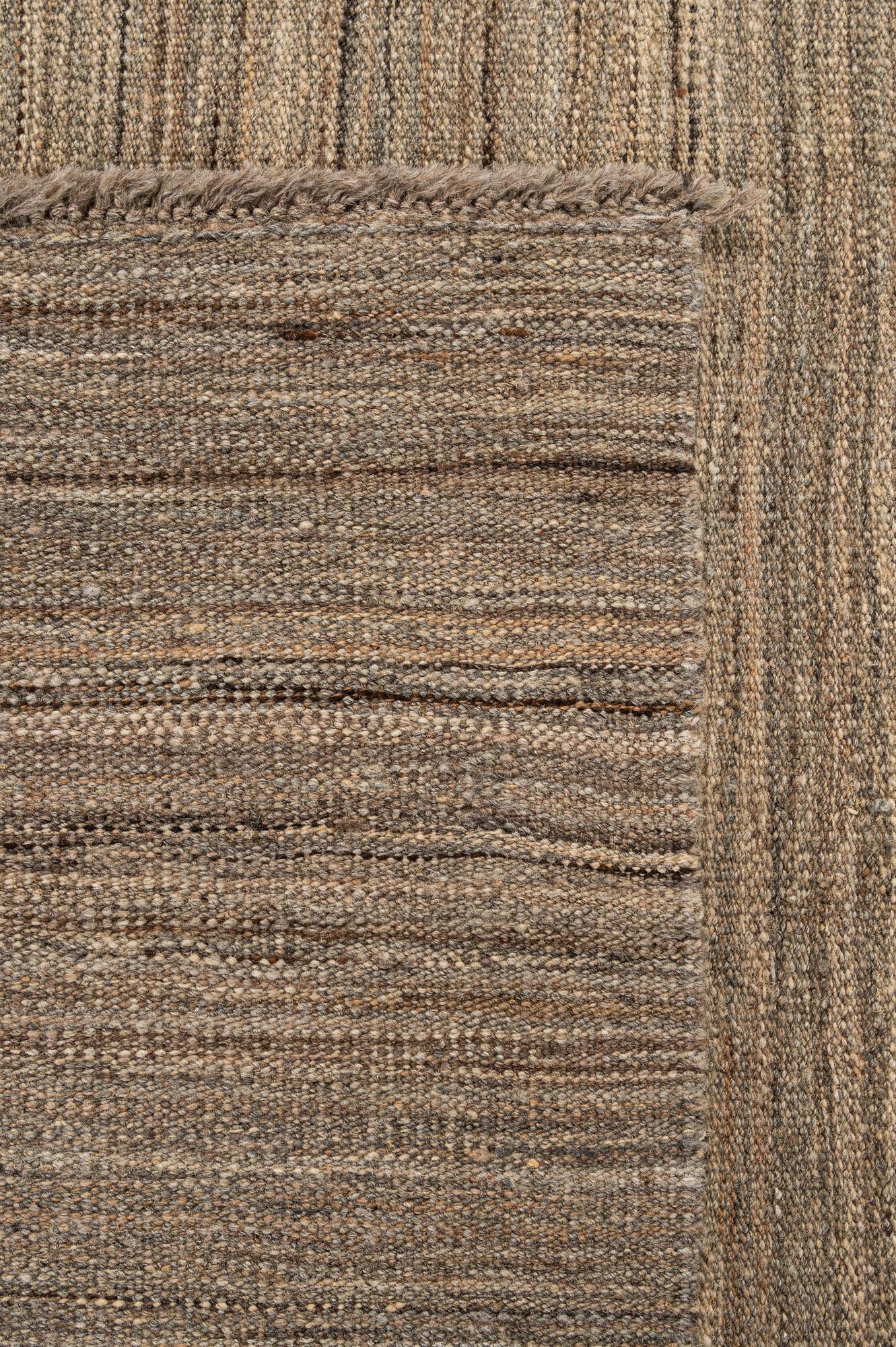 4' 3 x 6' Hand Woven Kilim Modern Wool Rug