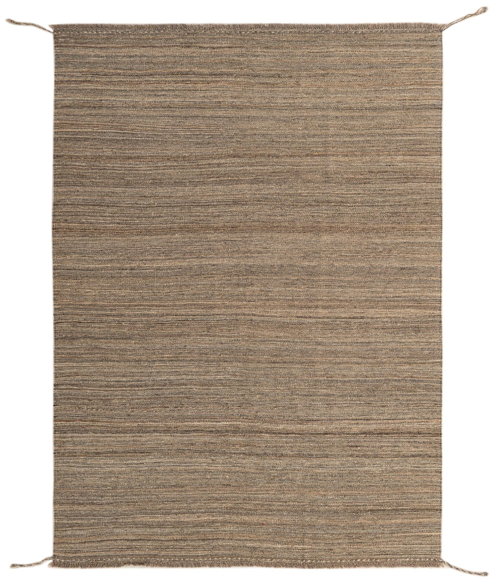 4' 4 x 5' 11  Hand Woven Kilim Modern Wool Rug