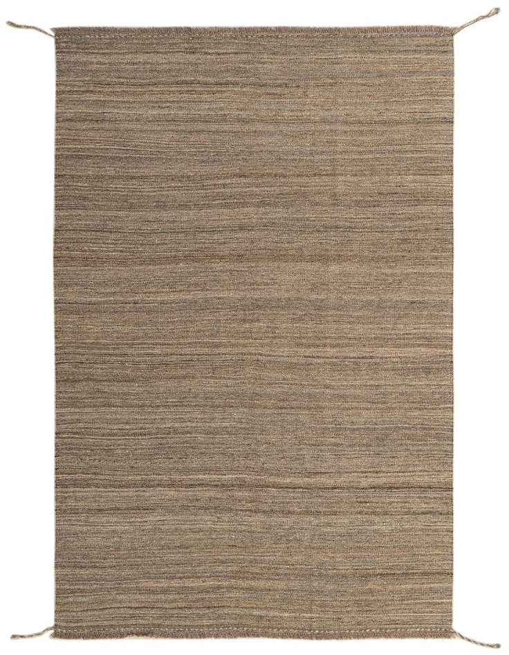 Detail image of 4' 4 x 5' 11 Hand Woven Kilim Modern Wool Rug