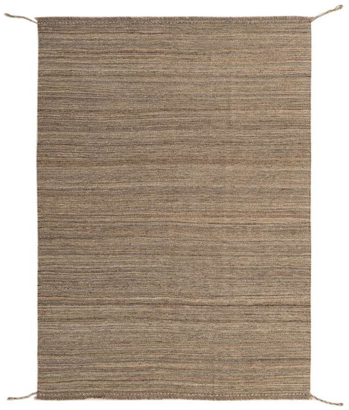 4' 4 x 5' 11 Hand Woven Kilim Modern Wool Rug