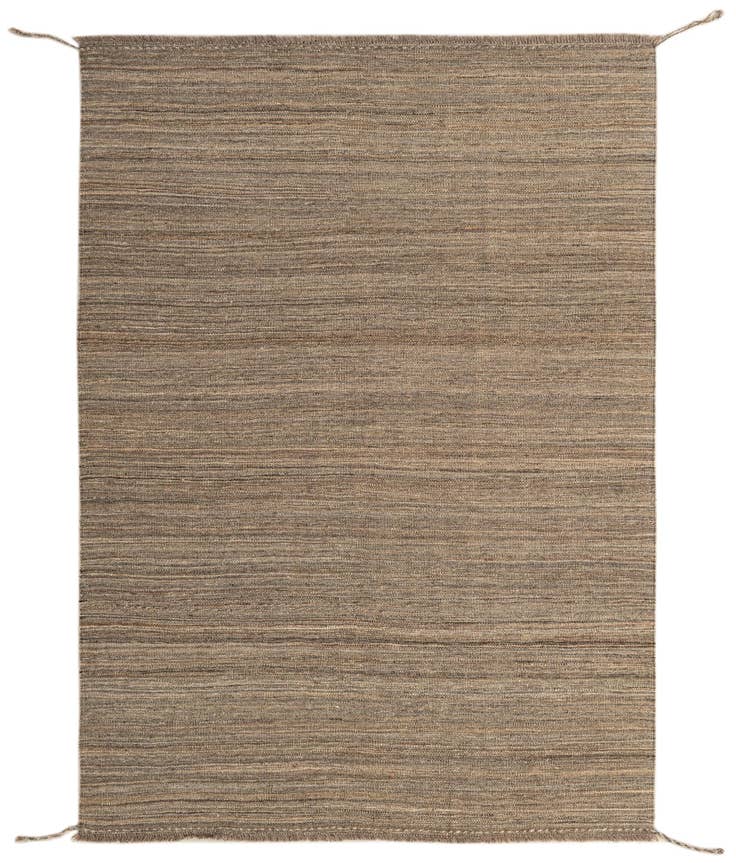 Detail image of 4' 4 x 5' 11 Hand Woven Kilim Modern Wool Rug
