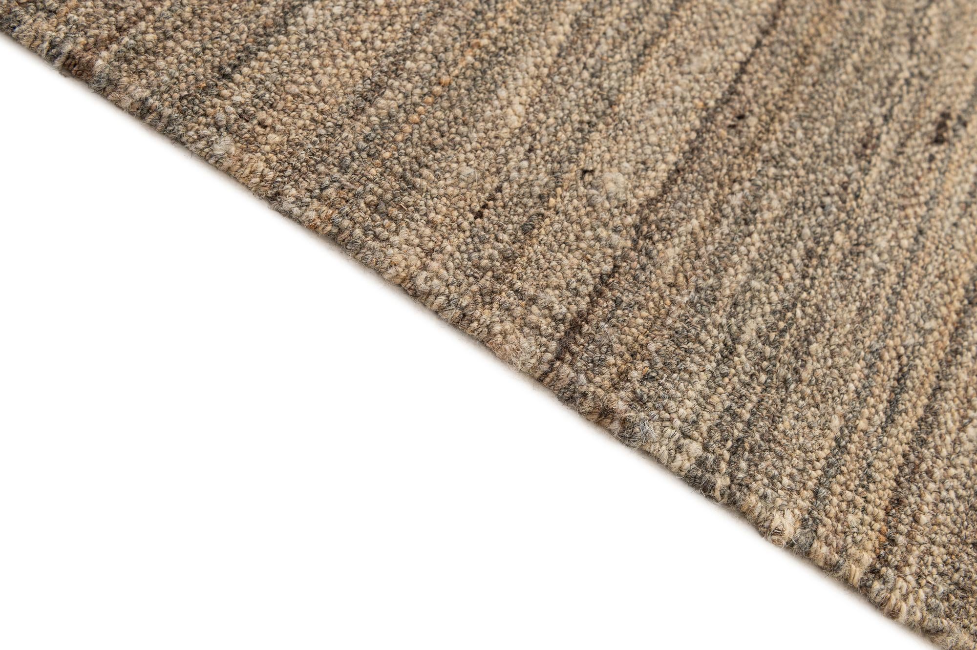 4' 11 x 6' 5 Hand Woven Kilim Modern Wool Rug