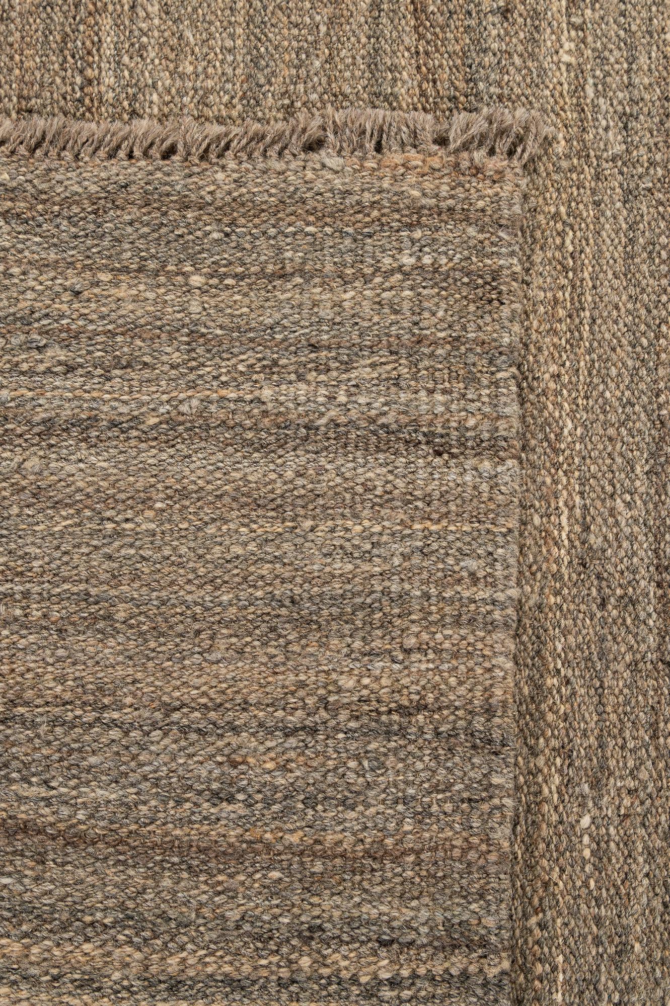 5' 3 x 6' 10 Hand Woven Kilim Modern Wool Rug