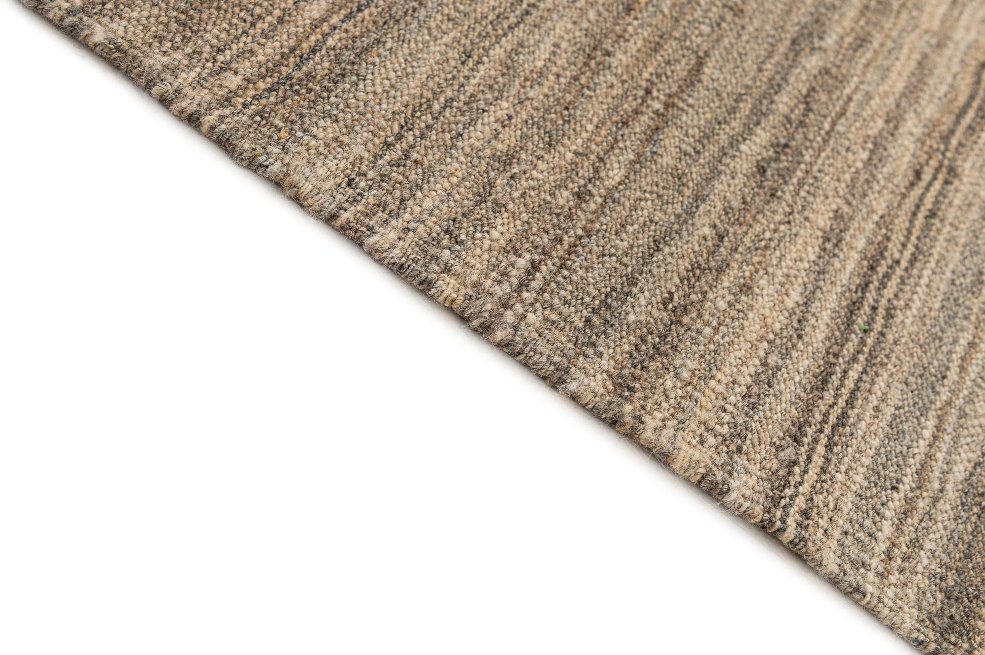 5' 7 x 7' 11 Hand Woven Kilim Modern Wool Rug