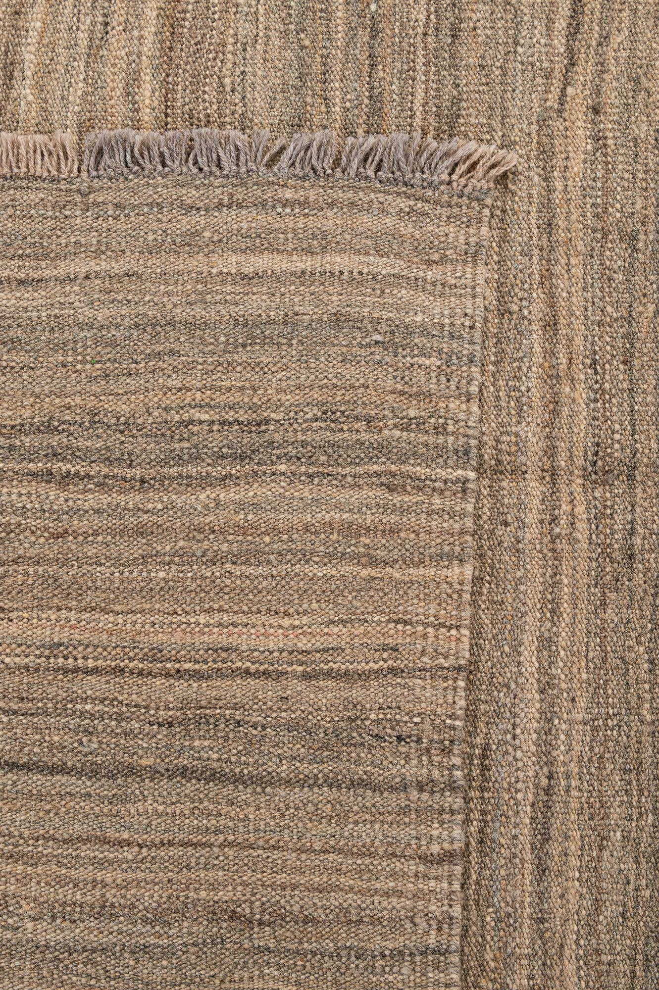 5' 7 x 7' 11 Hand Woven Kilim Modern Wool Rug