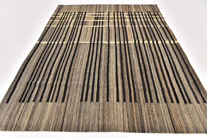 5' 8 x 8' Hand Woven Kilim Modern Wool Rug