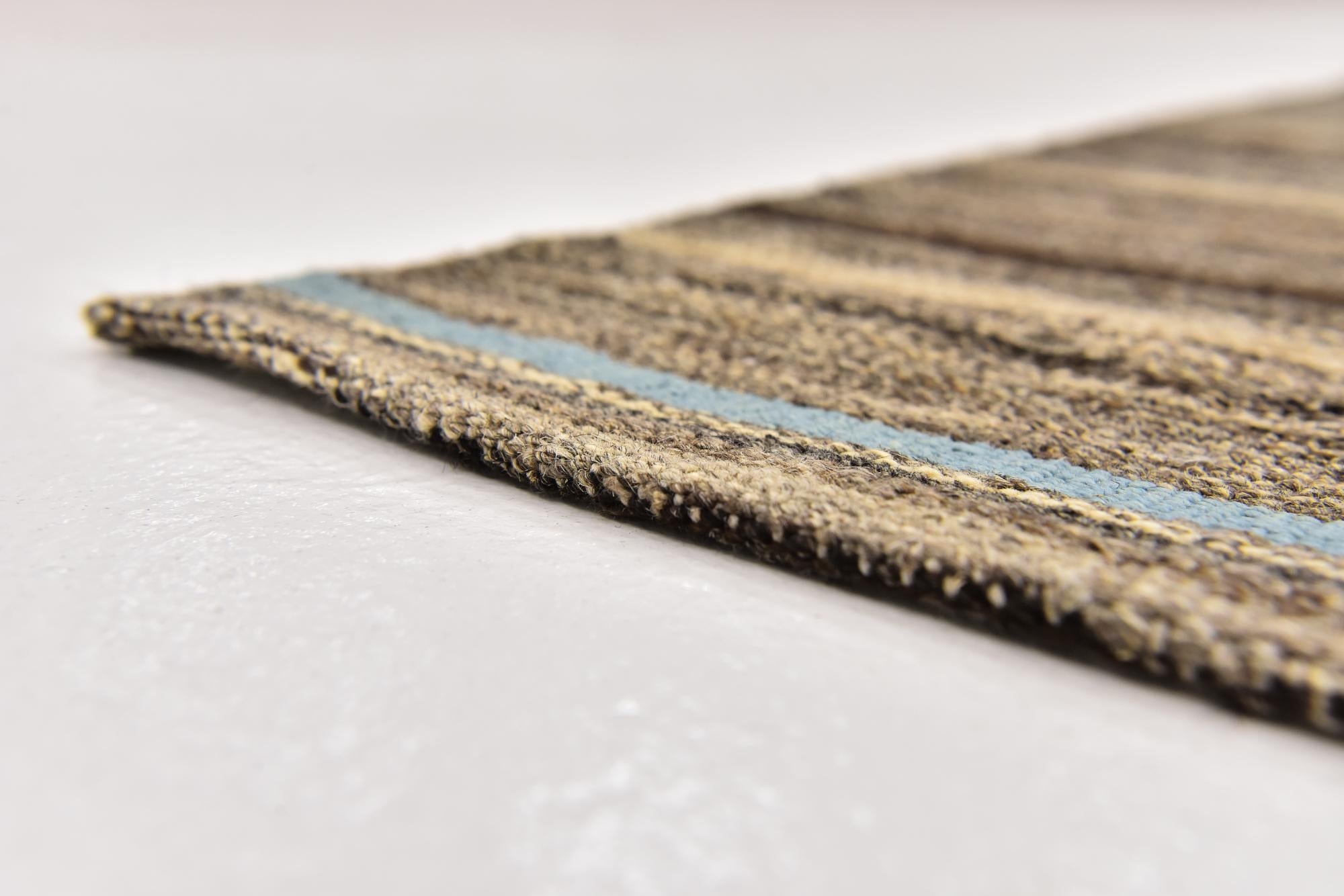 5' 7 x 8' Hand Woven Kilim Modern Wool Rug