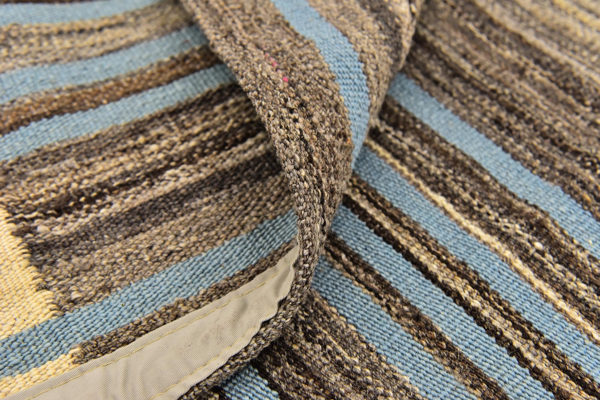 5' 7 x 8' Hand Woven Kilim Modern Wool Rug